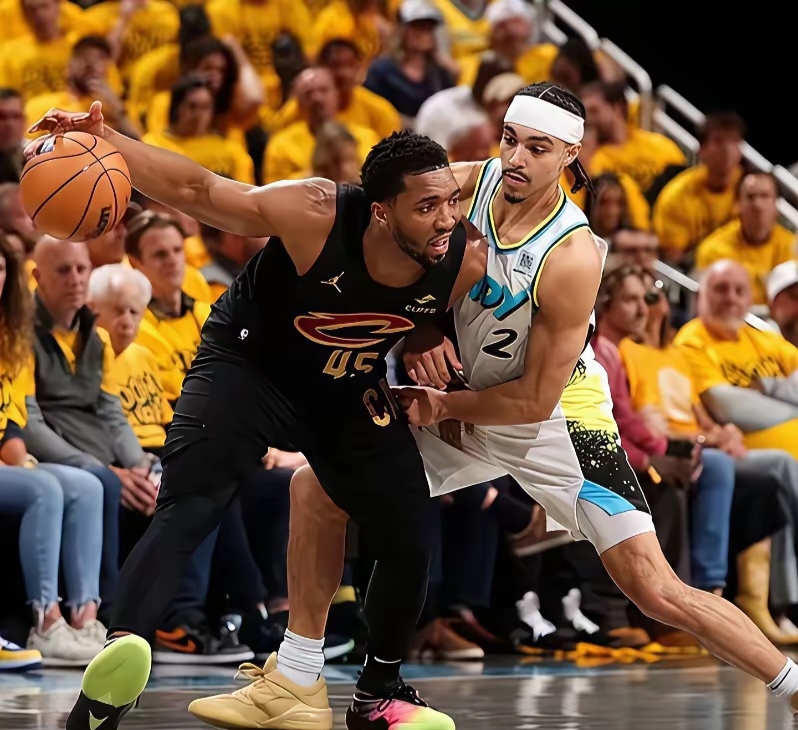 开云体育下载-爵士碾压步行者，切特在NBA季后赛接管比赛